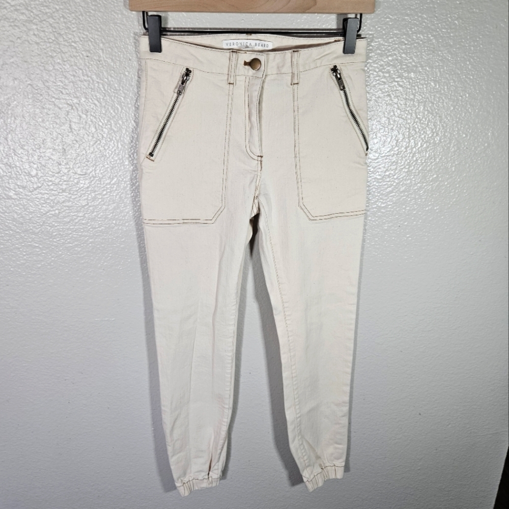 Veronica Beard Cardiff Cargo Denim Pants Size 0